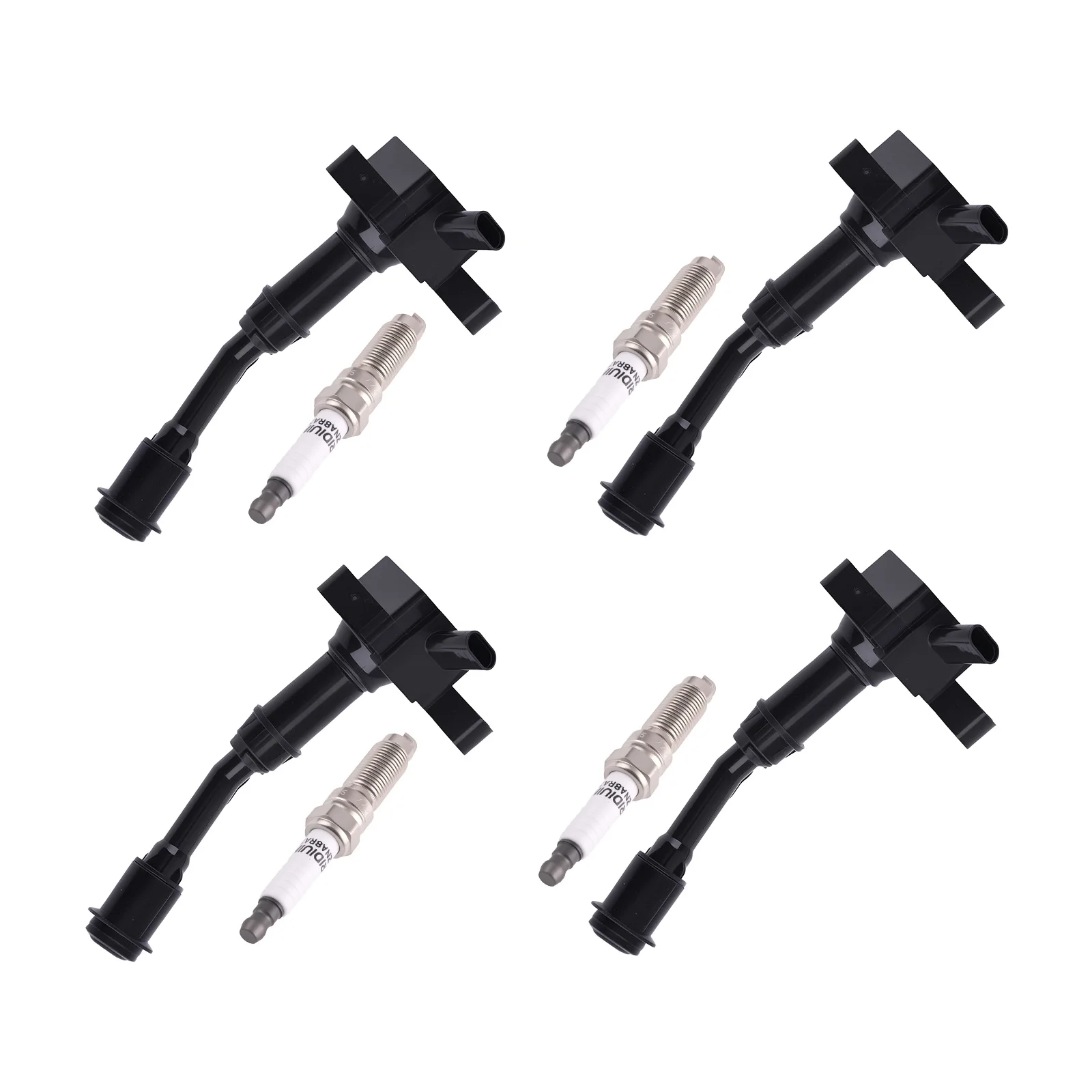 

4x Ignition Coil Set + Spark Plugs for Ford Escape 1.5L 2017-2019 UF735