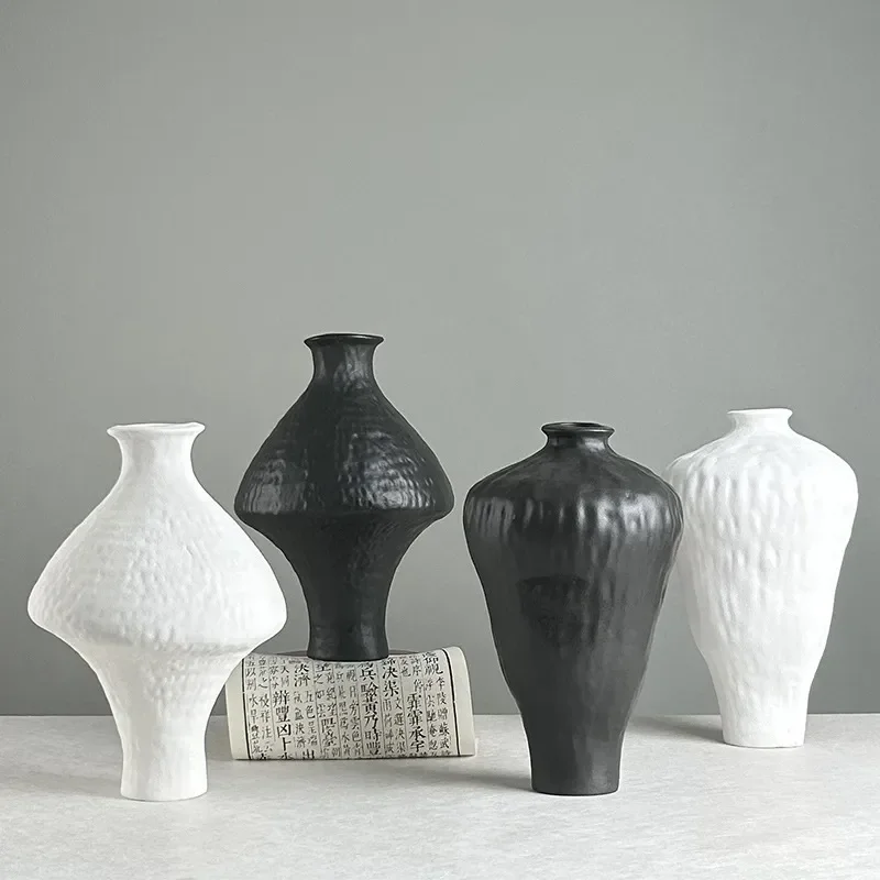 for Song Dynasty Aesthetic Vase Retro Ceramic New Chinese Style Living Room Flower Arrangement Dining Table Water Nourishment