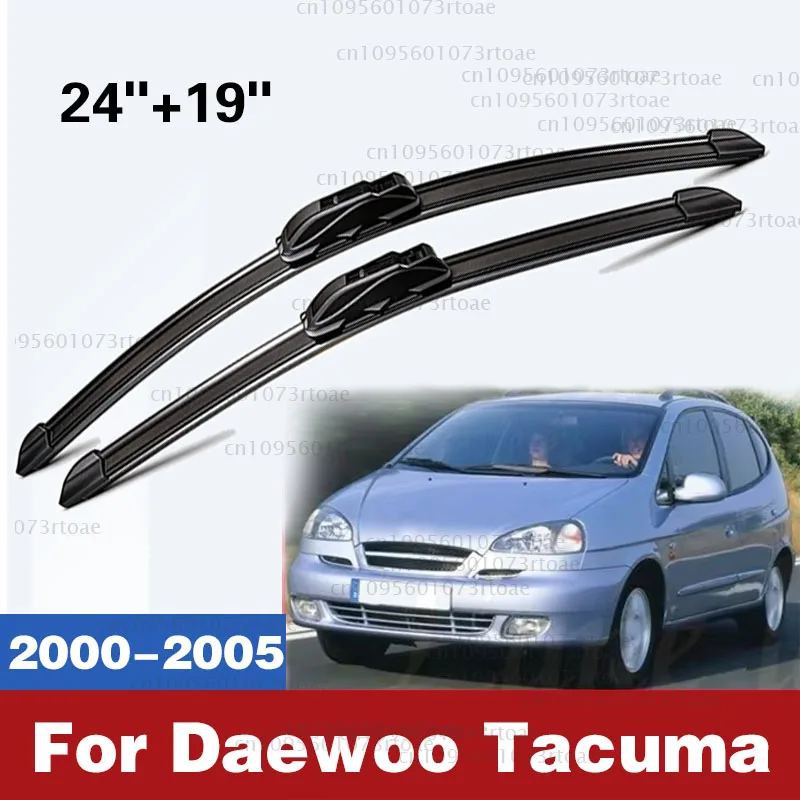 2pcs For Daewoo Tacuma 2000-2005 Front Windshield Wiper Blades 2001 2003 2004 ‌High-performance wiper‌ 24