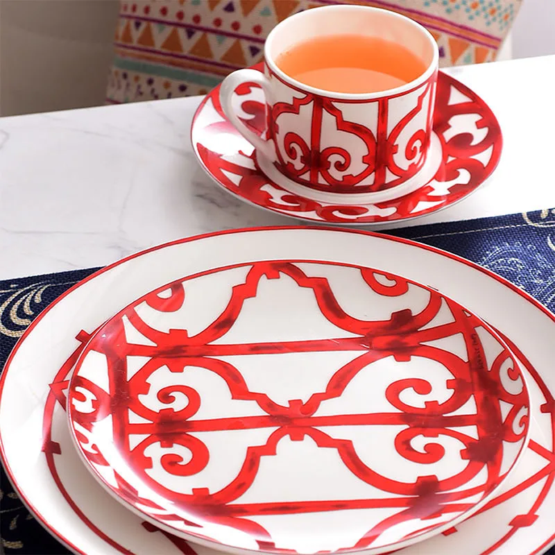 

Tableware Bone China Coffee Cups Tea Cups with Saucers Perfect for Afternoon Tea Daily Drinks Home Decor and Office Dining