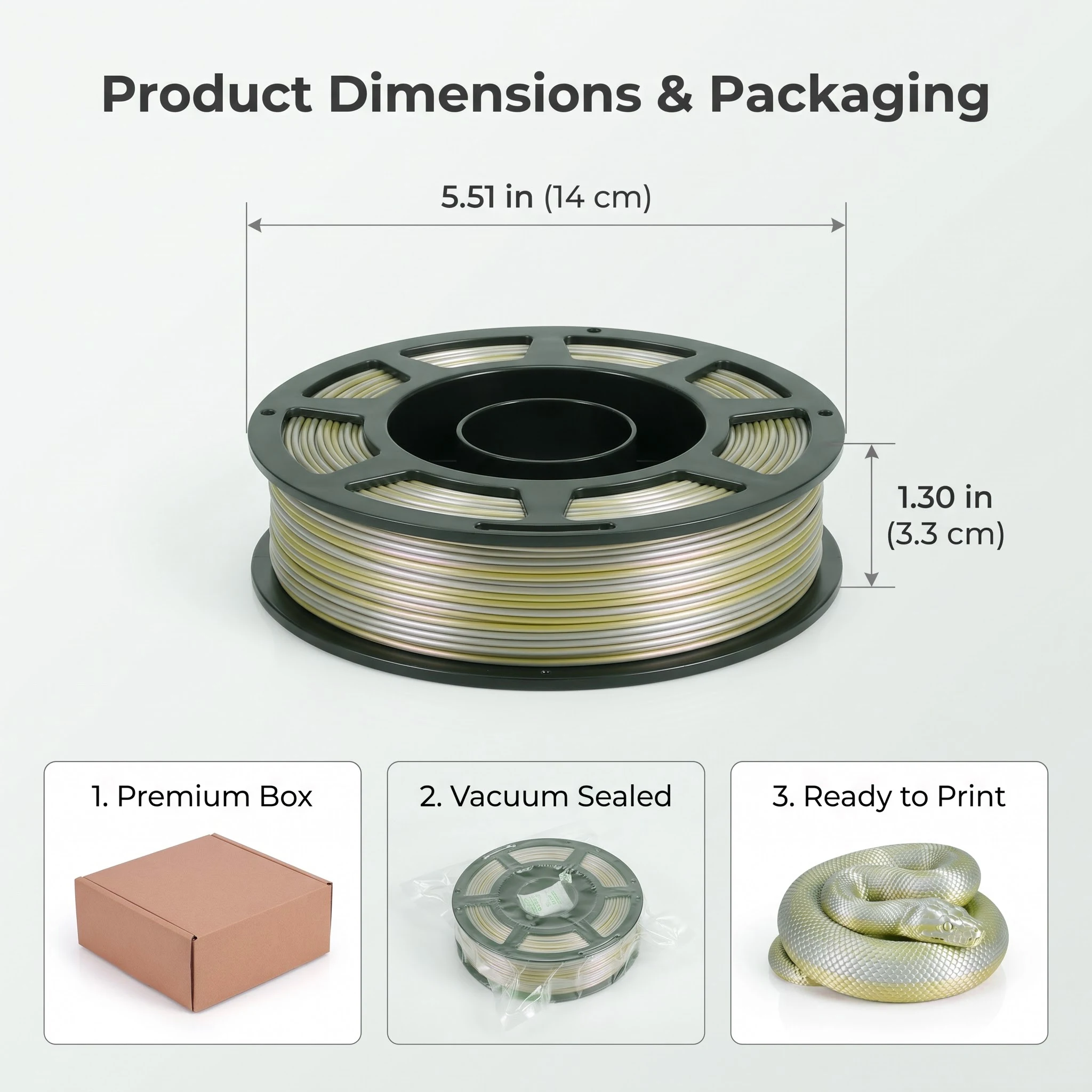 1.75mm Silk Dual Color PLA Filament Coextruded High Gloss 3D Printer Filament Multiple Weight 200g 250g 500g 1000g for FDM Print