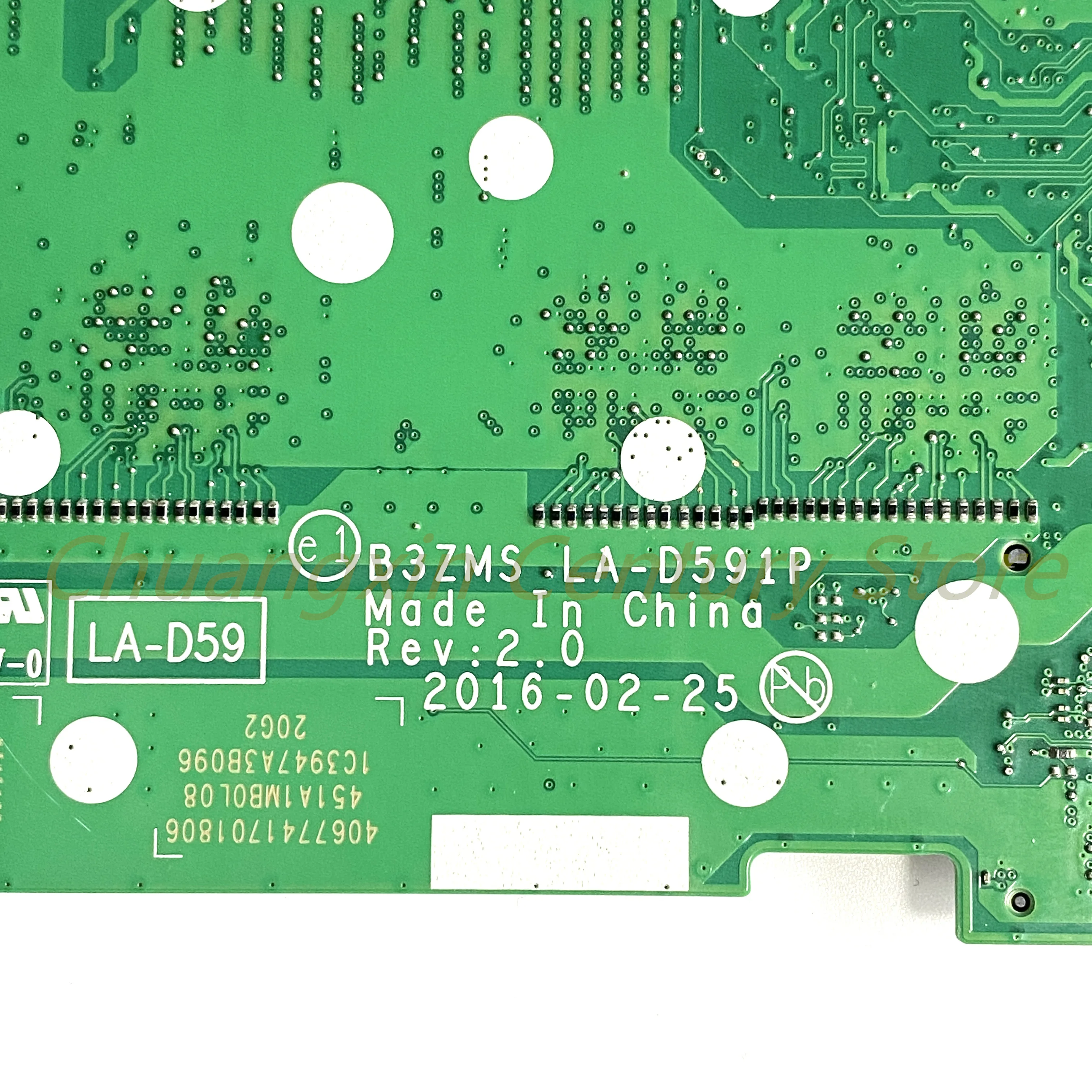 Geschikt voor ACER Aspire S5-371 laptop moederbord B3ZMS LA-D591P CPU: I5 I7-6TH/7TH RAM: 4GB/8GB 100% Getest Volledig Werk