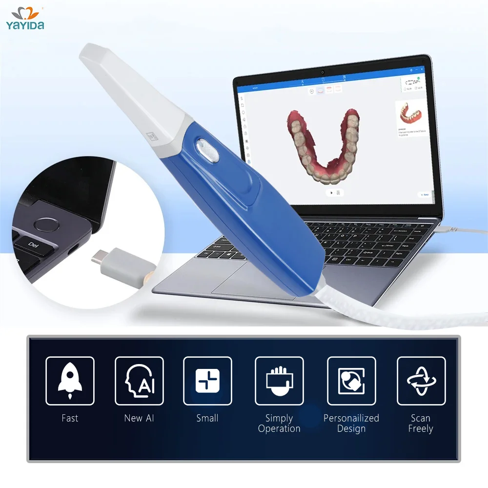 YAYIDA Dental Pro Intraoral 3D Scanner 3D with Free Software CAD CMD Orthodontic Restoration