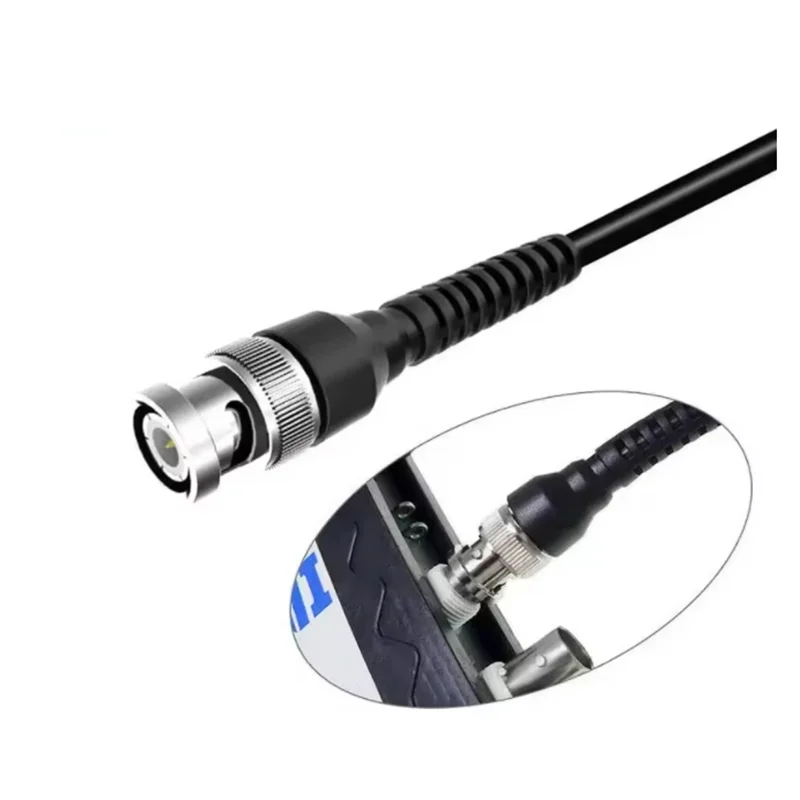 Cleqee P1009 BNC Male to Dual 4mm Banana Plug Stackable Type Test Leads Probe Cable 120CM.