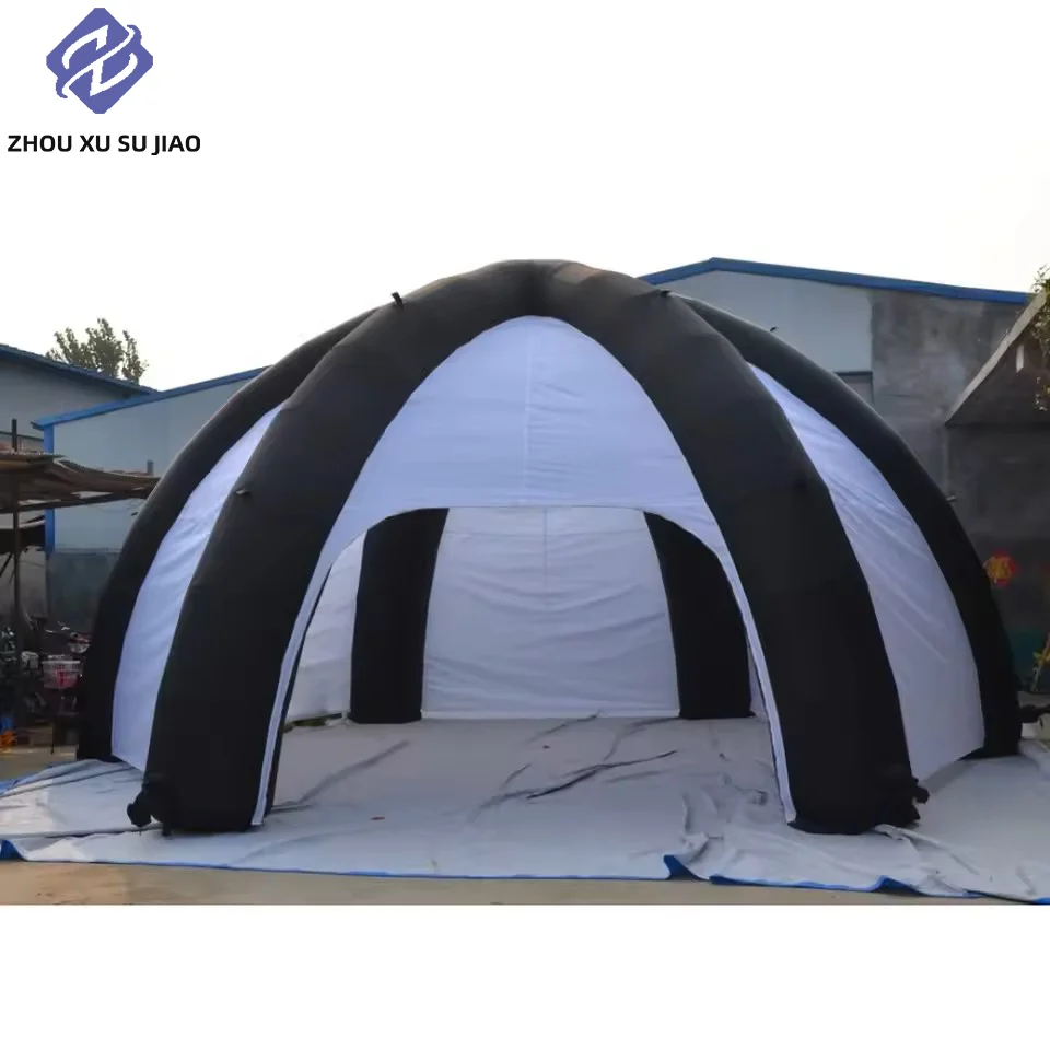 เต็นท์เป่าลมแบบกำหนดเอง ร่มกันแดดแบบเป่าลมแบบพกพาสำหรับงานรูปทรงโค้งขนาดยักษ์ในกิจกรรมส่งเสริมการขายกลางแจ้ง