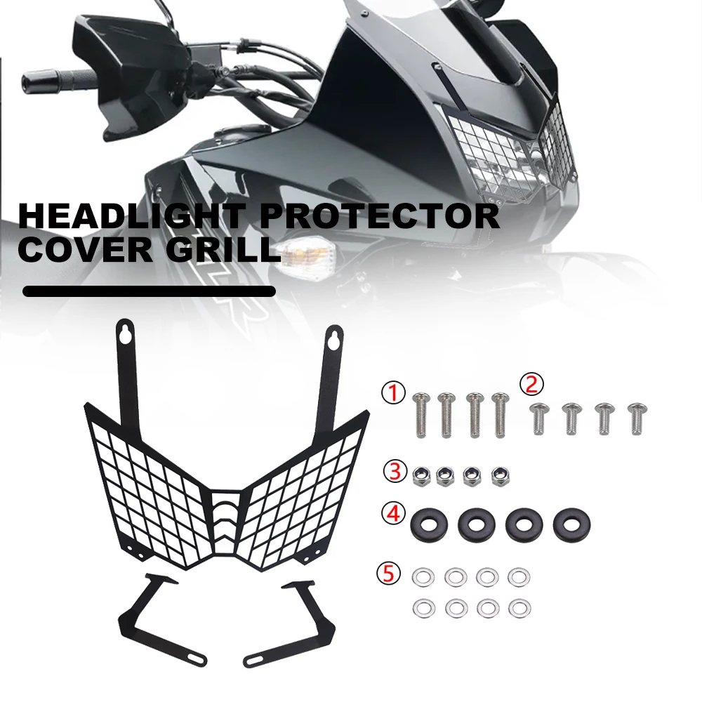 

KL 650E 2008-2018 2017 2016 Motorcycle Accessories KLR 650 Headlight Guard Protector Grille Cover Protection For Kawasaki KLR650