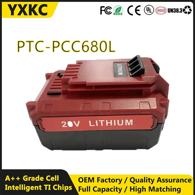 

Аккумулятор 20 В, 2,5 Ач для Porter-Cable, литиевая батарея 20 В PCC681L PCC685L PCC685LP PCC680L PCC682L PCC600 PCC640, литиевая батарея
