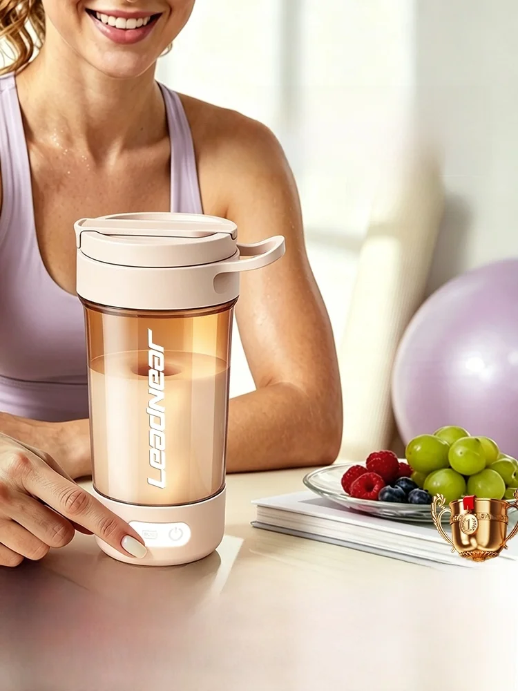 Tronodor Tritan Automatic  Shaker Cup with Scale Sports Water Cup for Protein Powder Mixing Outdoor Universal Use