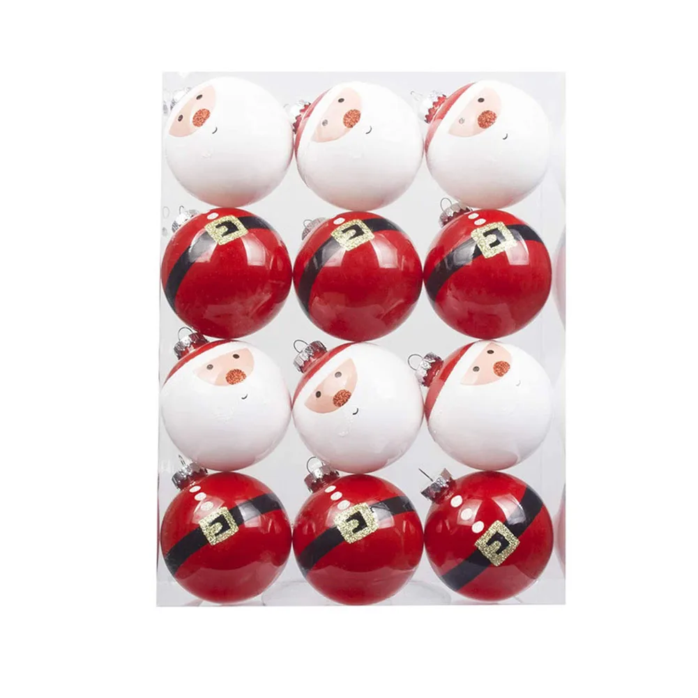 

Add Festive Joy to Your Christmas Tree with 12PCS 6cm Red Santa Ball Pendant Exquisite Design and Quality Material