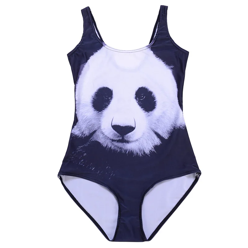 One Piece New Summer Animal Panda 3D Prints Cosplay Elastic Fitness  Suits Bodysuits Beach Swimsuit Women  Swimwear