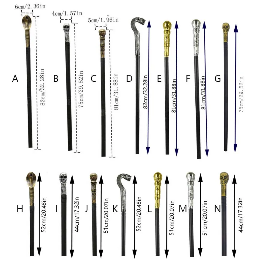 عصا كوبرا الهالوين للموظفين المصريين صولجان قابل للفصل عتيق الملكي الملك مقبض دائري قصب حفلة تنكرية إكسسوار أزياء #6