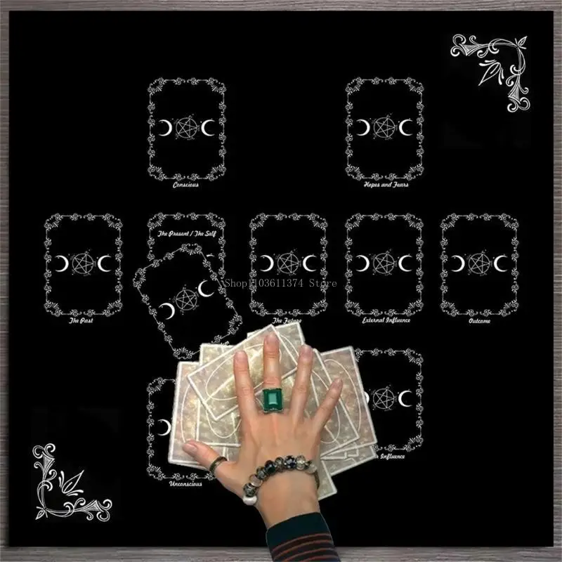 

Divinations Tablecloth Reading Card Astrologys Tarots Cards Tablecloth Altars Cloth Divinations Board Game Accessories