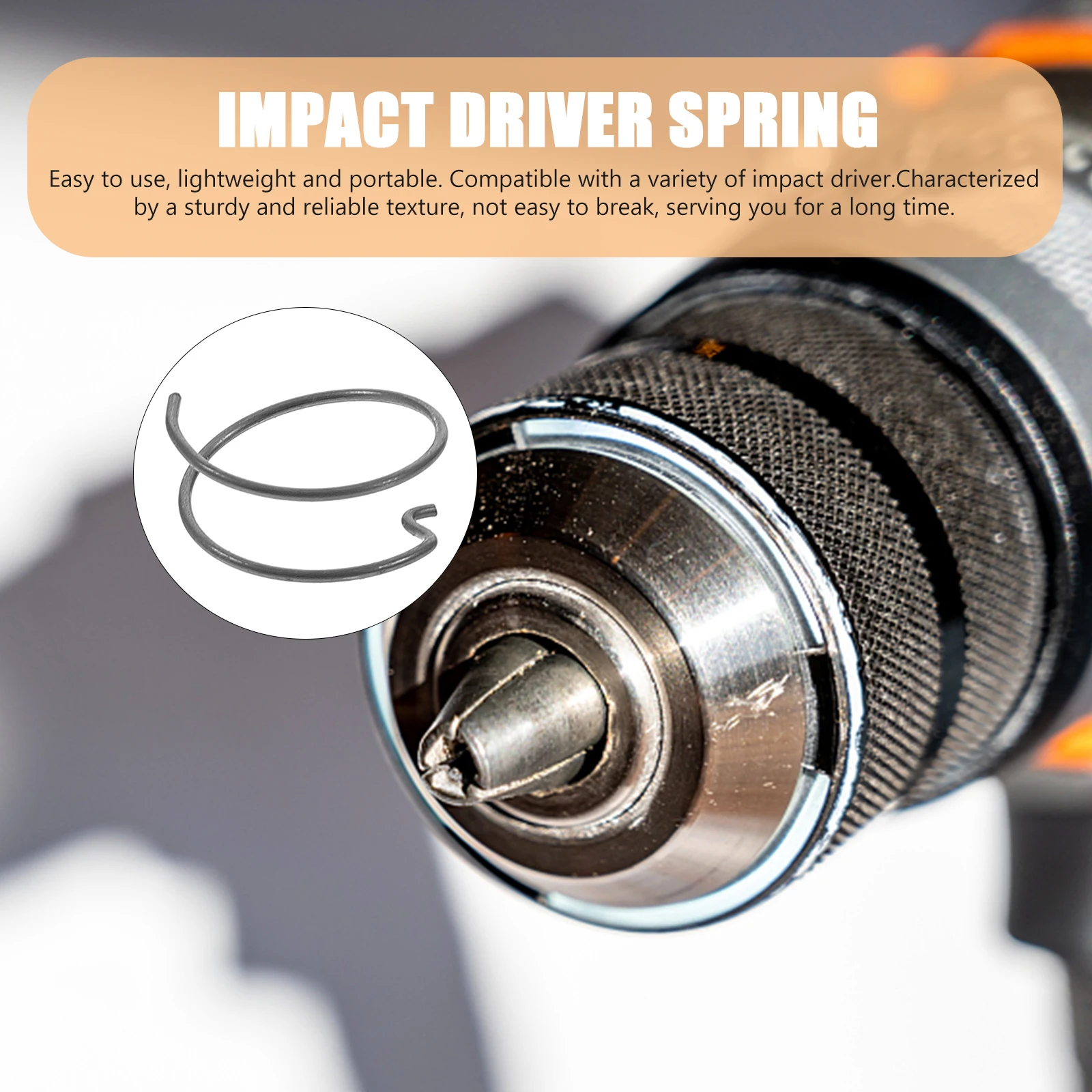 

4pcs Impact Driver Spring Replacement Kit High Elasticity Durable Lightweight Portable Compatible With Dcf886 Hand Tool