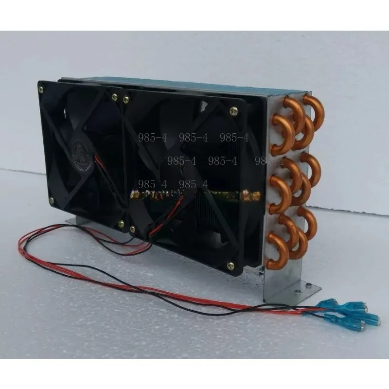 Miniature Air-Cooled Copper Tube Finned Heat Sink Refrigeration Evaporator with Fan