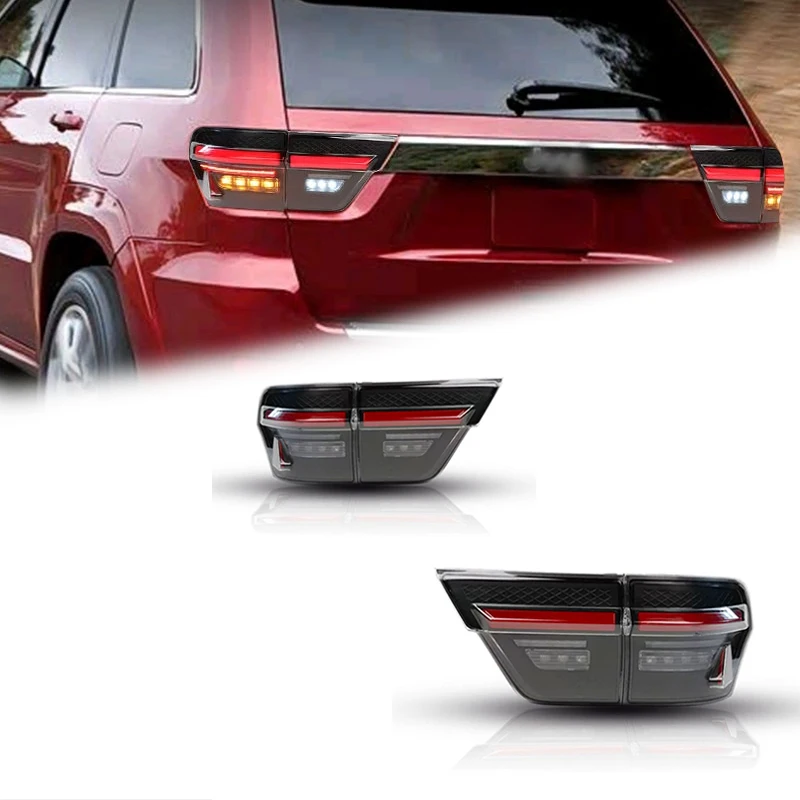 

FT Car Lights For Jeep Grand Cherokee LED Taillights 2011-2014 LED Tail Lamp Dynamic Turn Signal Light Car Taillights Assembly