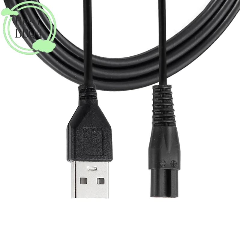 BBQ4 80cm Charger Cable For Meridian Electric Shaver Trimmer Replacement Charging Cable Power Cord Supply Adapter