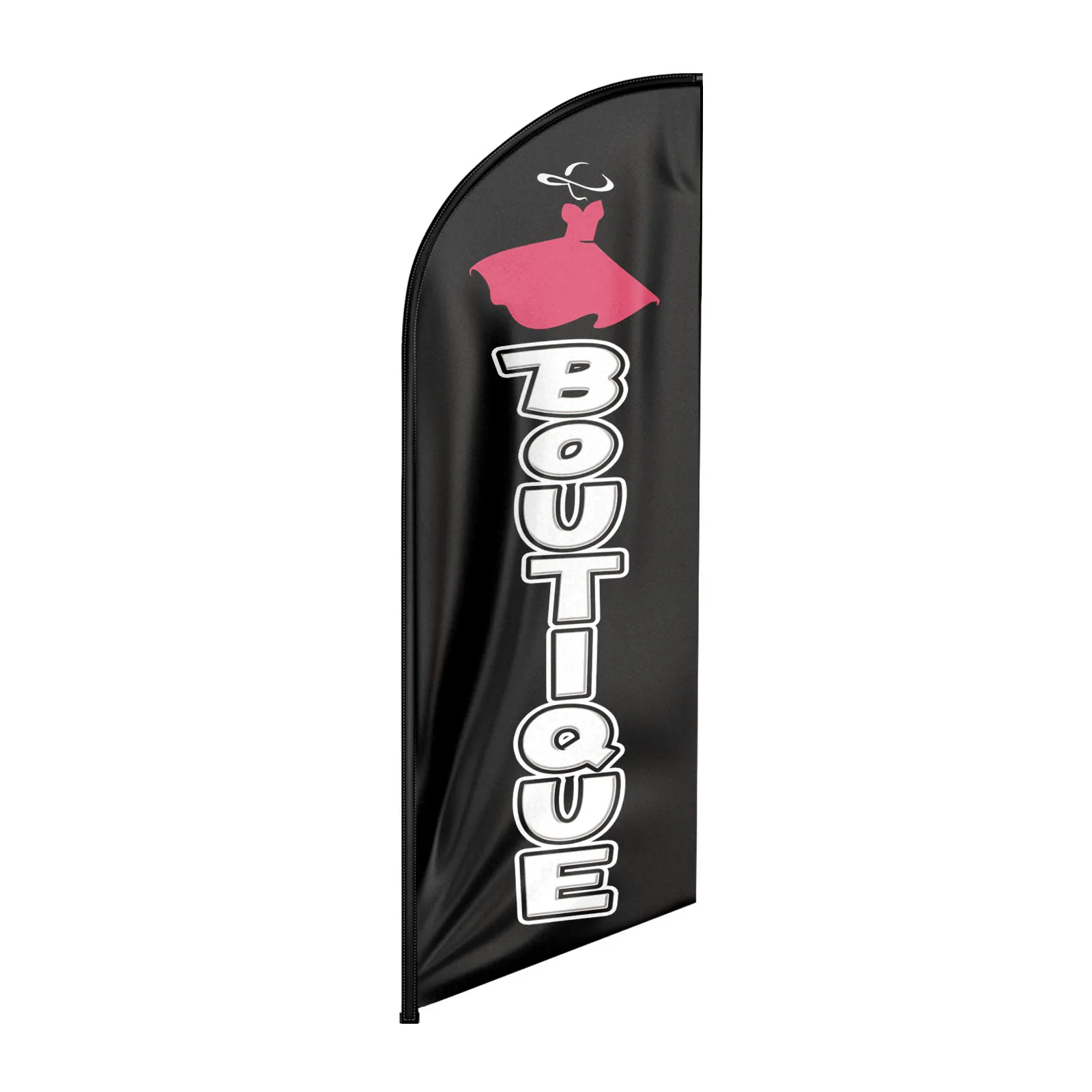 FSFLAG 1PCS 8FT Boutique2 Feather Flag with Pole Kit and Ground Spike Swooper Banner Decorations(No Pole)