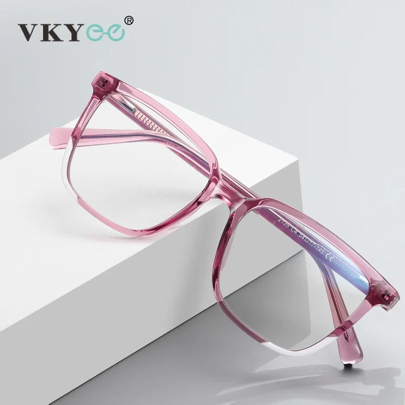 VICKY NEW IN kwadratowe okulary dla krótkowzroczności damskie dostosowane okulary korekcyjne Casual okulary blokujące niebieskie światło do czytania 2135