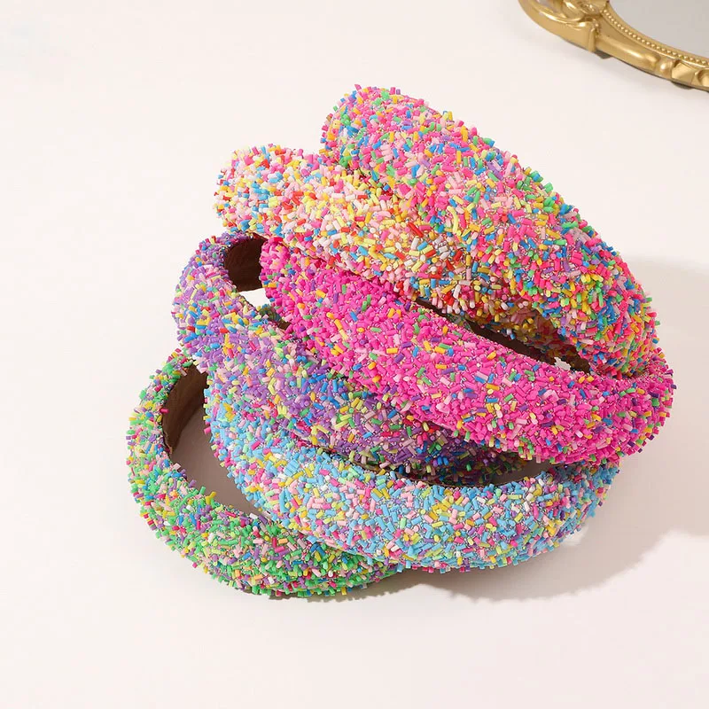 Luxury Rhinestones hairbands for women pearl headbands wide hair band girls thick Sponge Hair Hoop red head band accessories