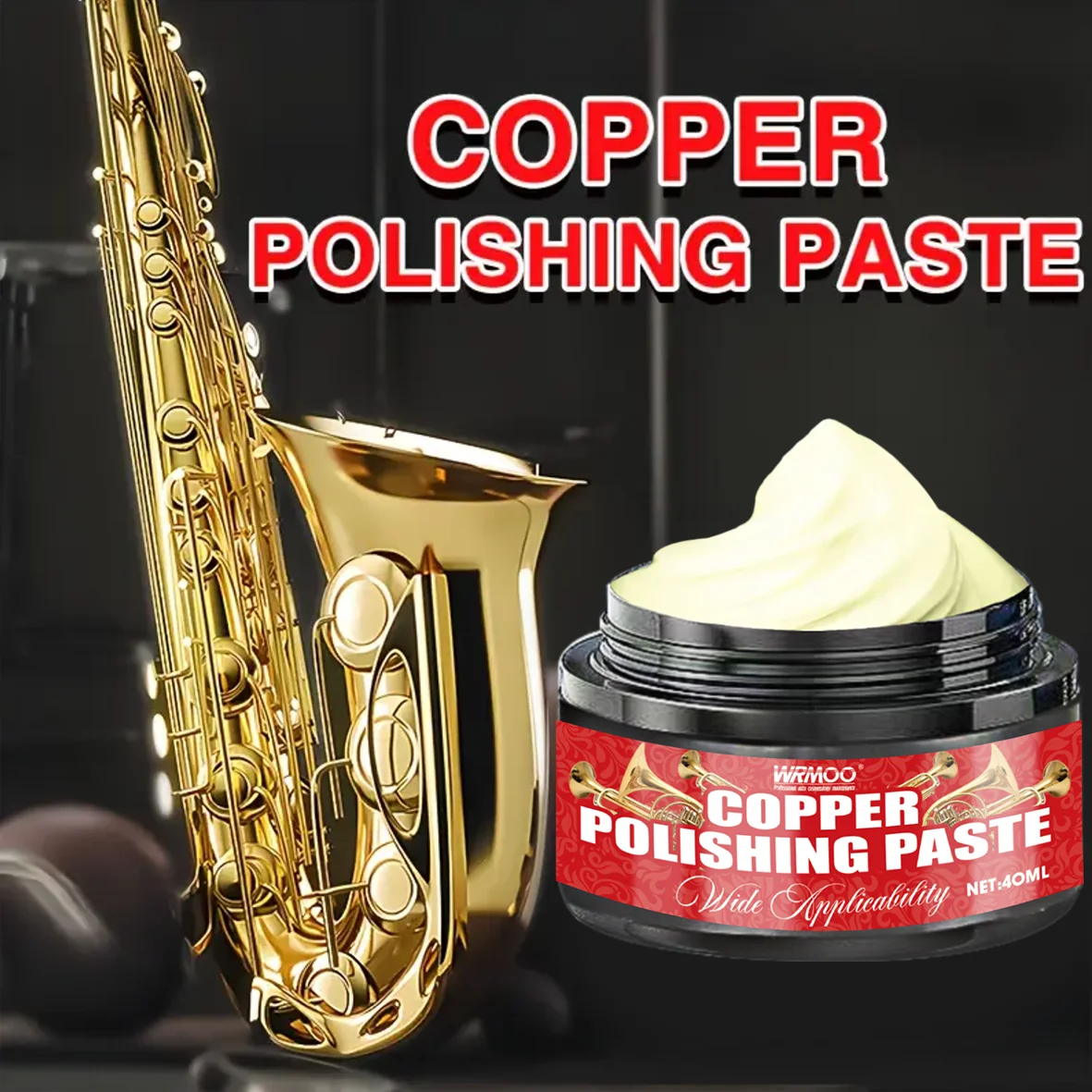 Professional Metal Buffing Cream – Polishes Jewelry, Hardware & Kitchen Fixtures to High Gloss, Non-Toxic & Easy to Use