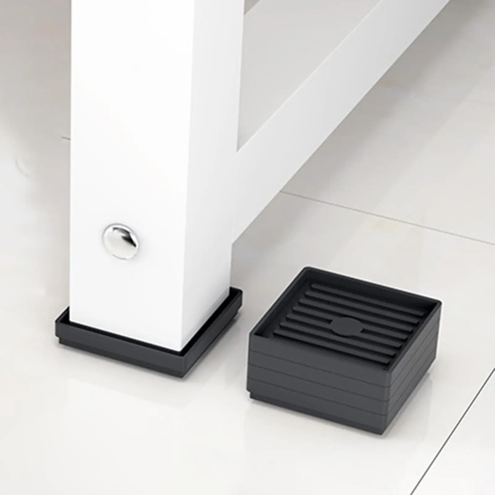

4 Pieces Furniture Foot Pads Floor Protectors Bed Stopper for Wood Floors Leg Coasters for Chair Couch Cabinet Table Bed
