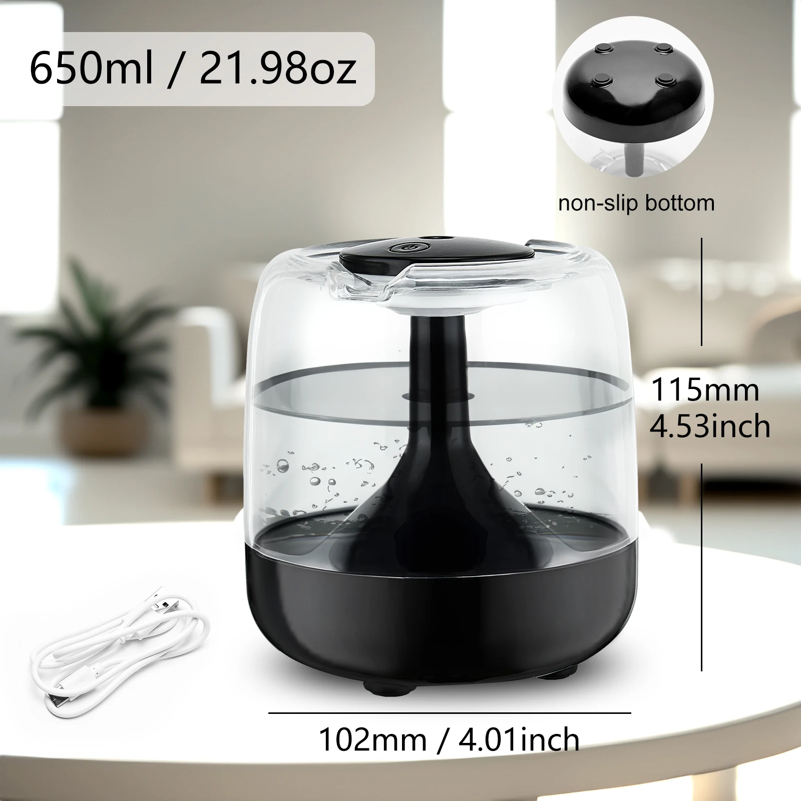 Air Humidifier Professional Large Capacity Double Spray Port Cool Mist Maker for Home Room Office Mute Desktop Air Humidifier image 6