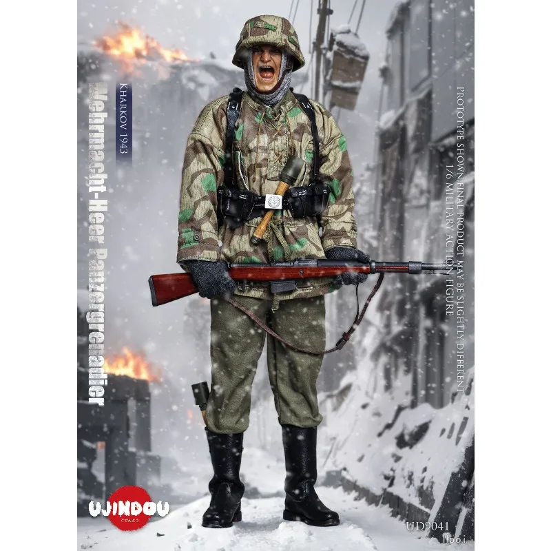 Origineel 1/6: Gepantserde Grenadiers van de Duitse verdedigingskrachten tijdens de Tweede Wereldoorlog - Kharkov 1943 Mobiele soldaat Model Speelgoedcadeau