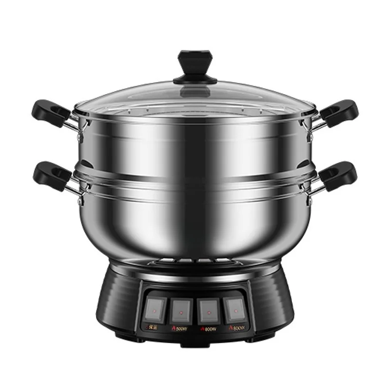 

Multifunctional integrated large-capacity non-stick electric hot pot