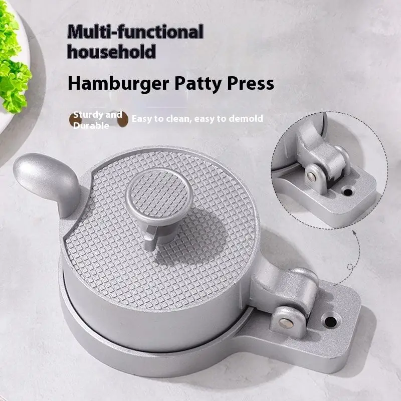 Meat Processing Handheld Aluminum Alloy Hamburger Maker Manual Burger Presser Tool