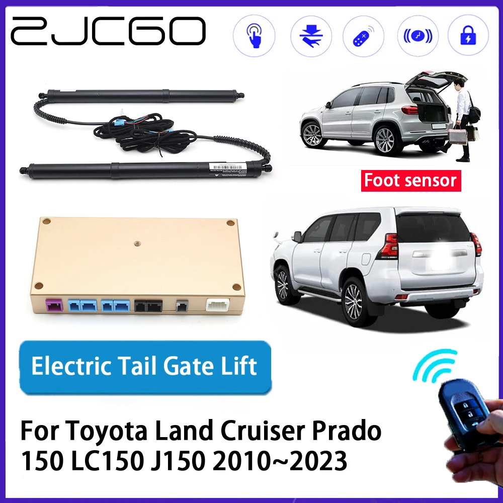 ZJCGO Auto Trunk intelligent Electric Tail Gate Lift Automatic Tailgate for Toyota Land Cruiser Prado 150 LC150 J150 2010~2023