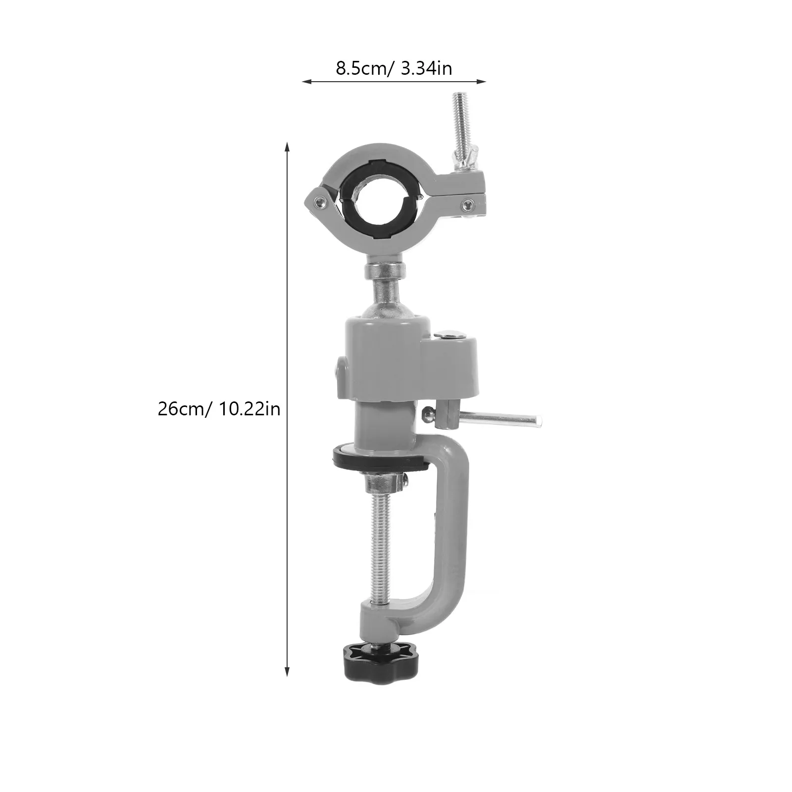 Aluminum Alloy 360 Degree Universal Rotating Vise Bench Clamp Electric Drill Grinder Stand Workbench Holder Heavy Duty Stable