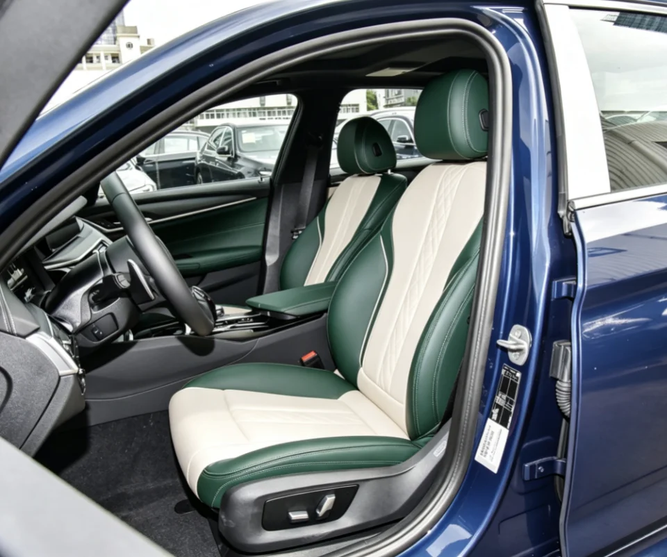 Für BMW G30 2018~2020 Maßgefertigte Autositzbezüge Luxuriöses Nappaleder 100% Passgenau Innenraumzubehör 360 ° Vollständige Abdeckung – Detail 4