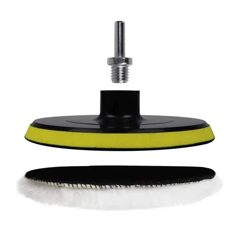 Imagen 2 del producto Kit de pulido de 3/4/5 pulgadas, almohadilla de pulido, esponja para encerado de coche, disco, rueda de lana, cuidado de pintura automática, almohadillas pulidoras, dispositivo para coche