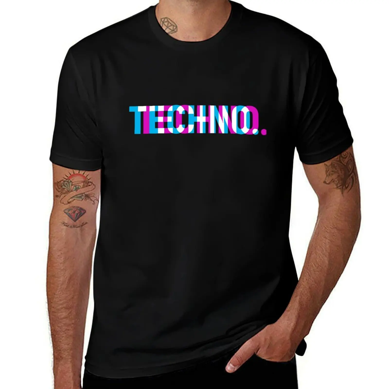 Techno T-Shirt rapper graphic tees graphic shirts new edition plus size clothes mens champion t shirts