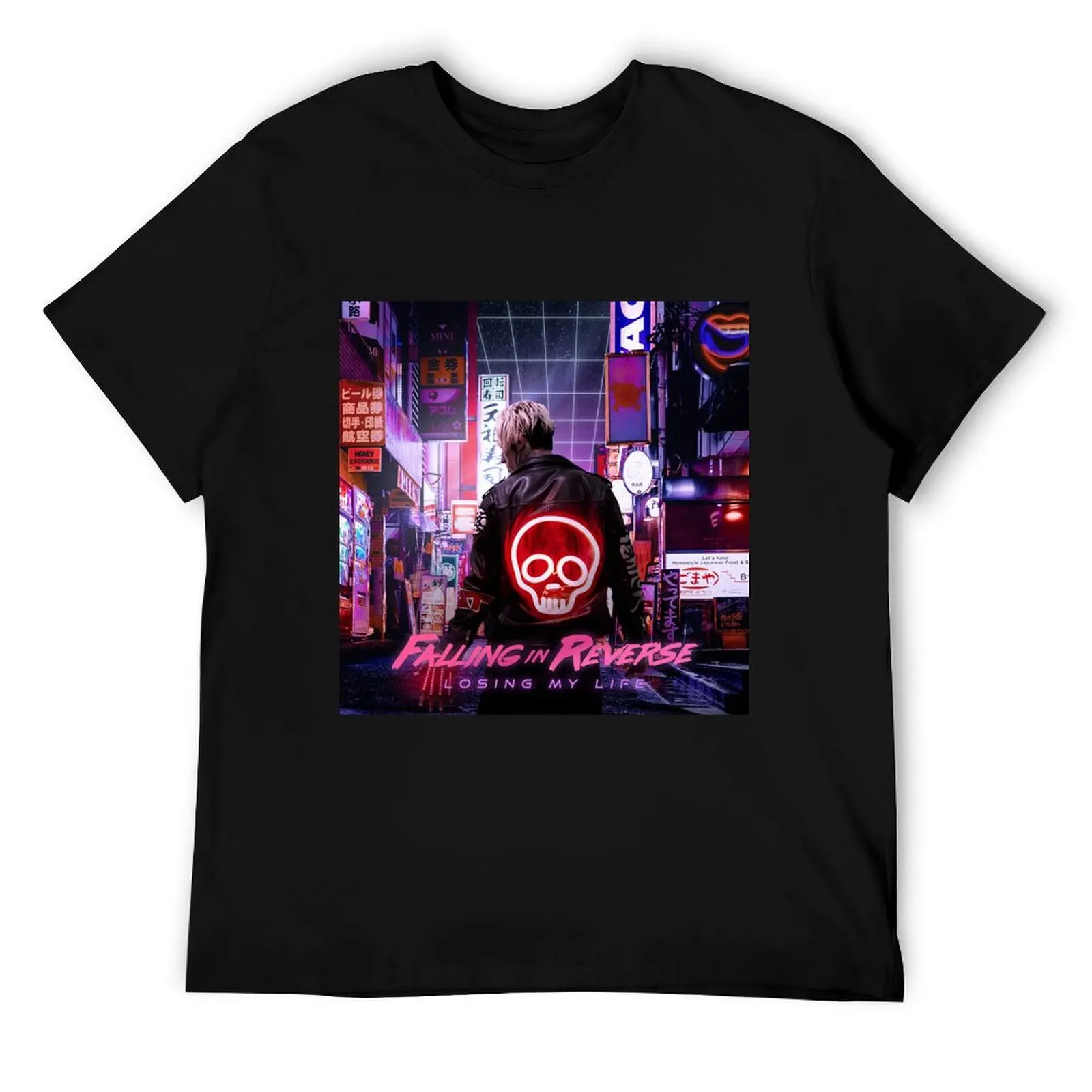 

Falling In Reverse losing my life T-Shirt anime tshirt man t shirts cotton t shirts cotton 100% T-Shirt