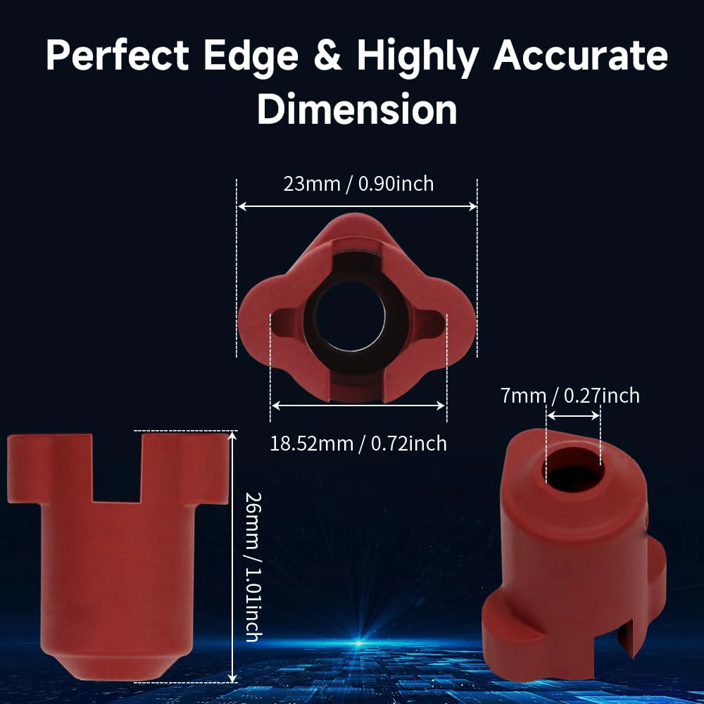 Creality k1c silikons ocke, 5pcs ender 3 v3 serie silikon abdeckung, hotend wärme isolation gehäuse abdeckung heiz block abdeckung