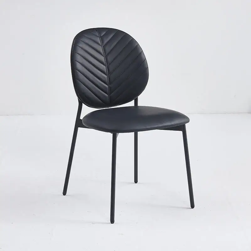 

Modern Luxury Restaurant Kitchen Dining Room Furniture Metal Frame Nordic Upholstered Dining Chairs for Table