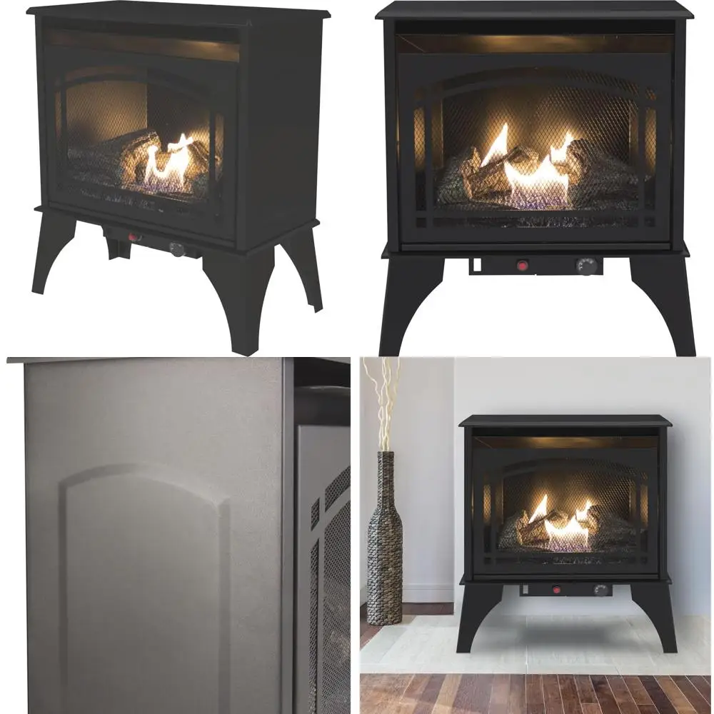

Compact 20,000 BTU Vent-Free Gas Fireplace Stove, 23.5 in. for Cozy Home Heating