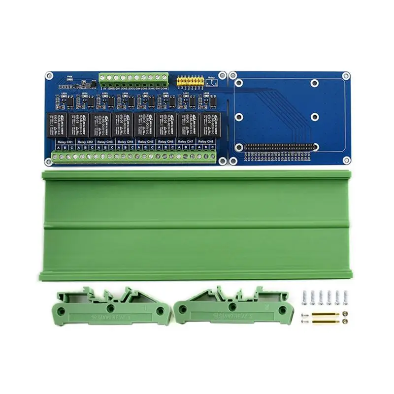 Y50A-Eight Way Relay 5V 8-Channel HAT Shield Kit For Raspi RPI RPI4 RPI3B Raspberry Pi Zero 2 W 3A 3B Plus 3