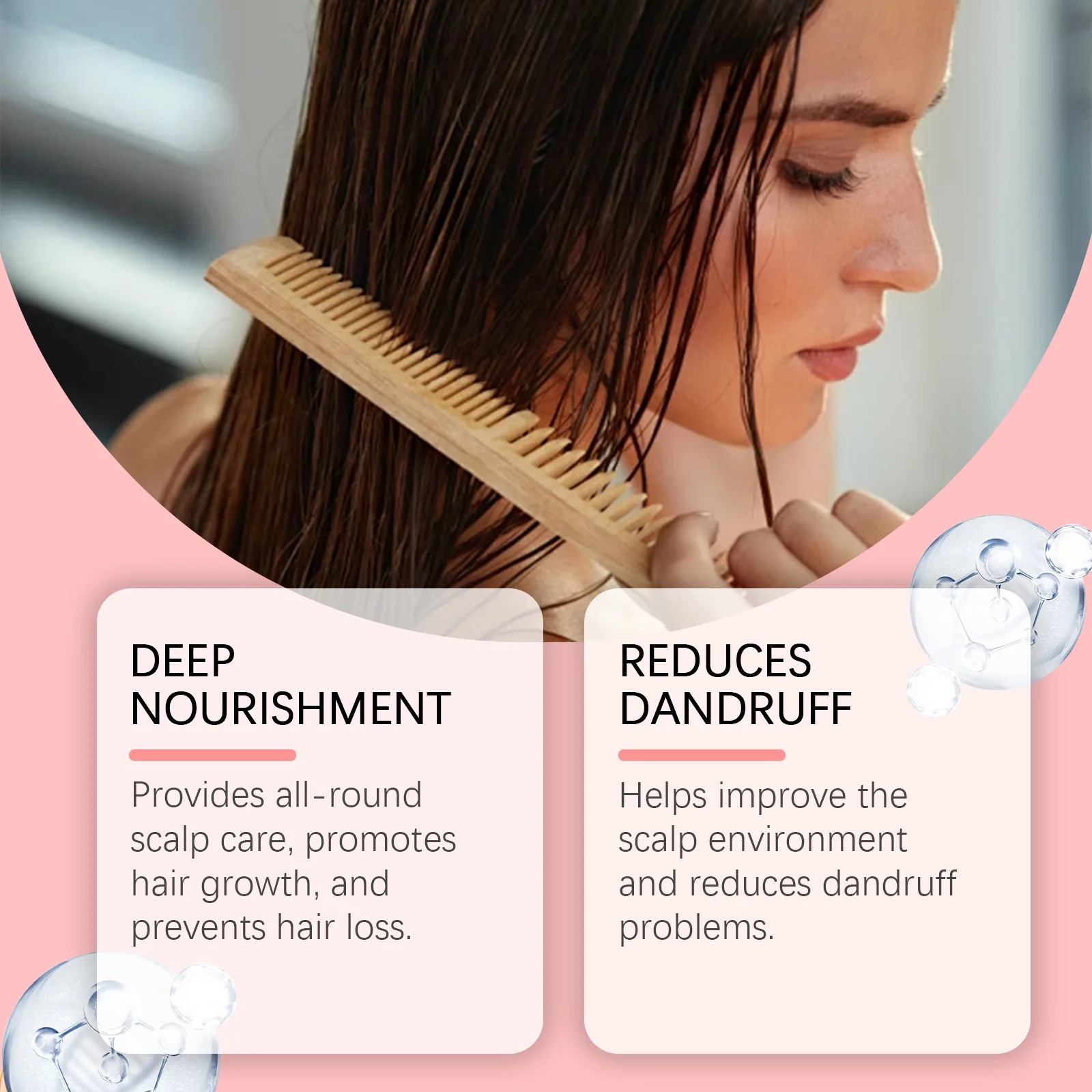 شامبو مضاد لتساقط الشعر يقلل من الكسر ويعزز النمو ويجدد شبابًا وتقوية الجذور وسميك وأكثر نعومة وشامبو مغذي لطيف