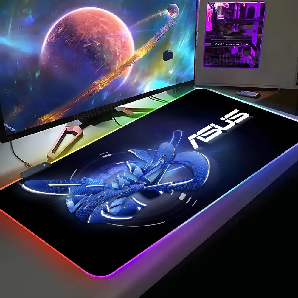 ASUS ROG Mouse Pad XXL RGB Gaming Mouse Pad HD Gamer Large LED Light MousePads PC Carpet With Backlit