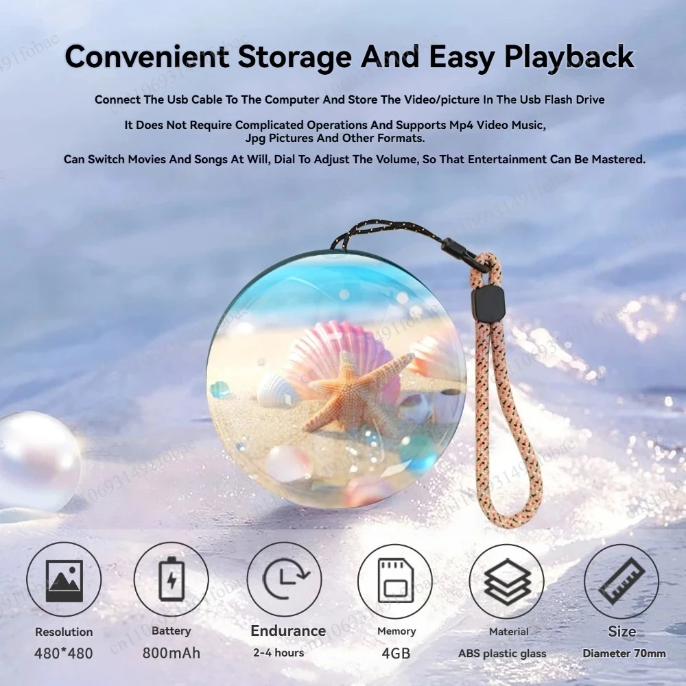 Video Crystal Ball Diy Lamp Spherical Pixel Display Customizable Video and Sound Idols Fans Support Ball Desktop Decoration Gift