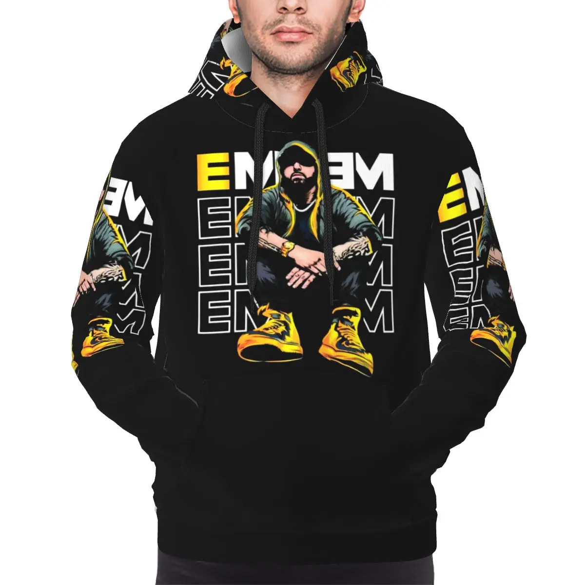 

Толстовки Eminem 1, пуловер в стиле Харадзюку, осень-зима, мужская и женская толстовка, топы с длинными рукавами