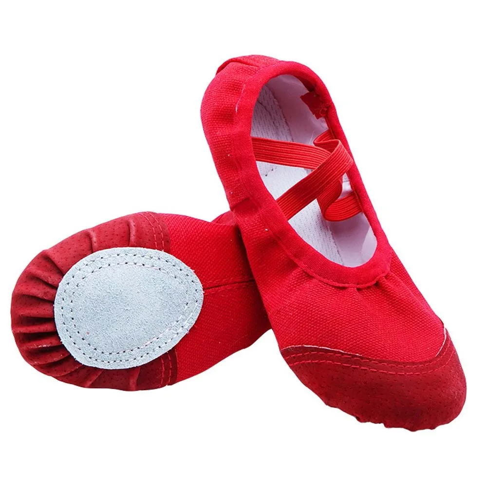 

Comfortable Cloth Ballet Shoes for Children Polyester Flat Sole Soft Pointe Shoes Highly Elastic 24-30 Dance Slippers Boys