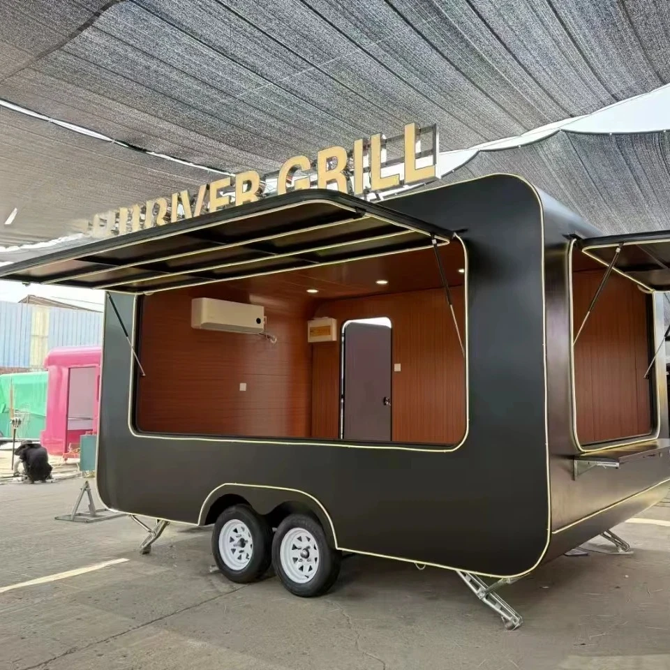 Customized Pizza Burger Fast Food Truck Trailer Hot Selling All Kitchen Casual Food Sales Food Truck