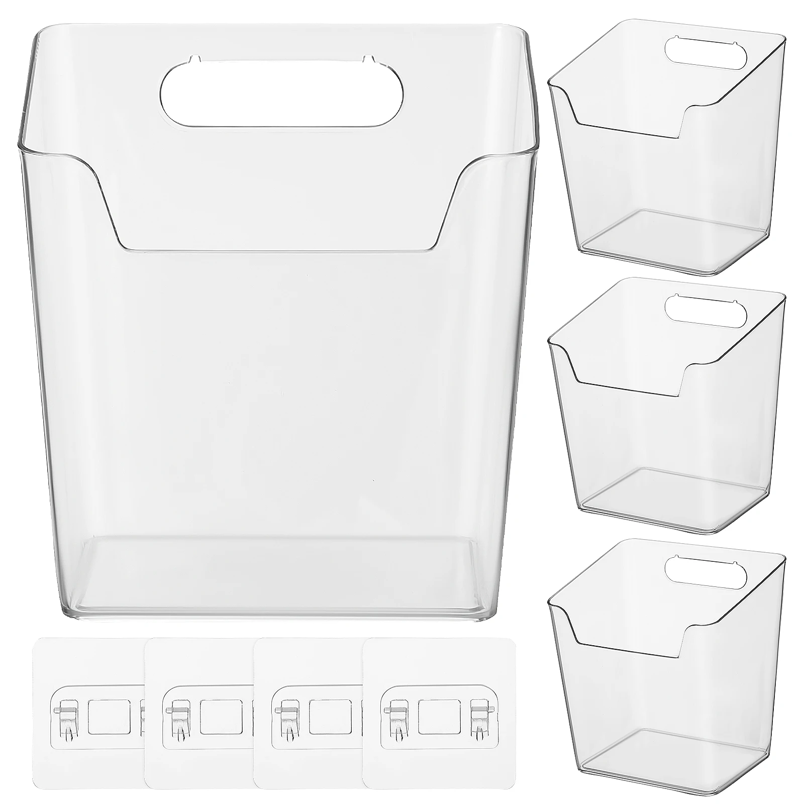 

4 Pcs Wall Storage Box Pen and Pencil Holder Pens Containers Pte Mount Organizer Holders for