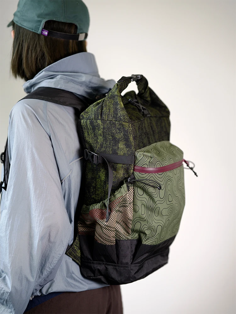 Original Design Lightweight Hiking Outdoor Large Capacity Backpack Dual Shoulder Bag Mountain Climbing Bag Retro Artistic Style