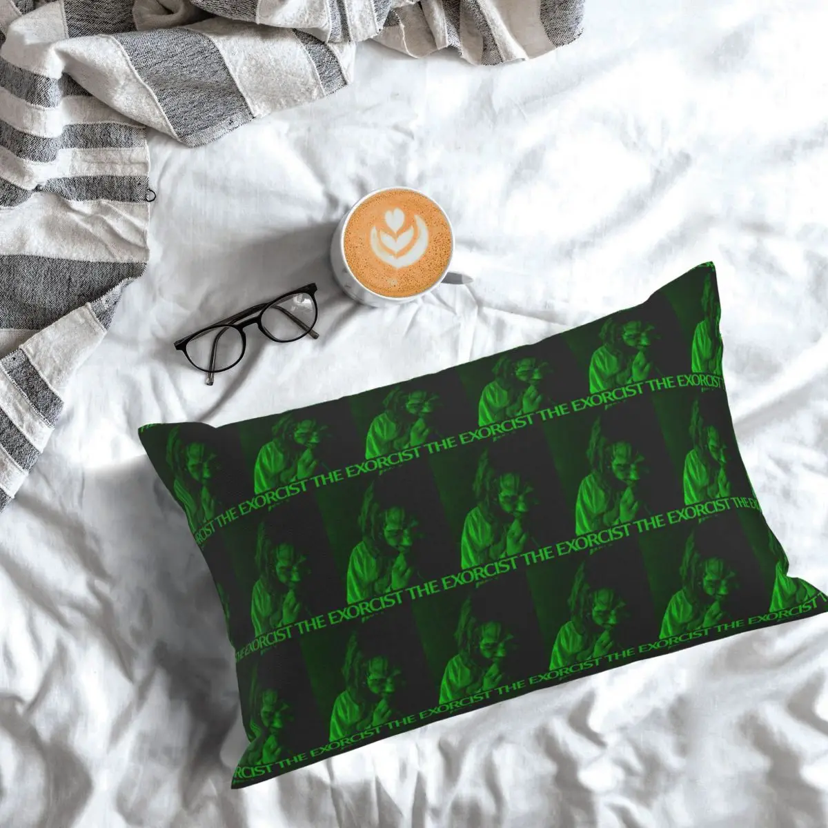 

The Exorcist Green Rectangle Pillowcase Cushion Cover Decor Bedroom Bed Home Comfort Throw Pillow