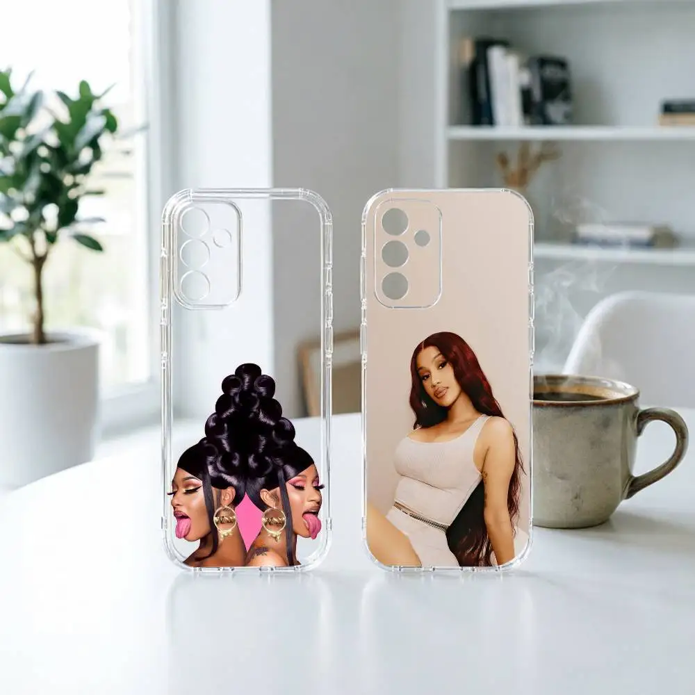 R-Rapper C-Cardi B Phone Case For SamsungA10,12,20,21S,30,31,40,50,51,52,70,71 Transparent Cover Gift
