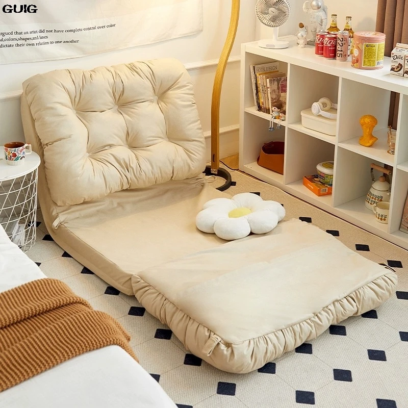 GUIG Couch Can Lie And Sleep On The Bed Adjustable Backrest Chair Bedroom Balcony Double Tatami Folding Sofa Bed Hot New